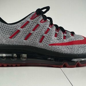 Nike Air Max 2016 Black, Grey, Red Sneakers Size 6 Youth. Will for Women’s Size